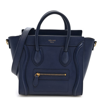 CELINE Smooth Calfskin Nano Luggage Ink
