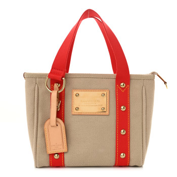 LOUIS VUITTON Toile Antigua Cabas PM Beige
