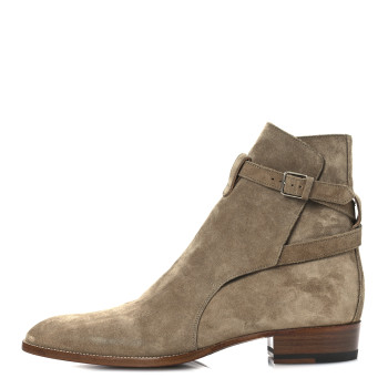 SAINT LAURENT Jodhpur Suede Mens Wyatt 30 Boots 43 New Sigaro