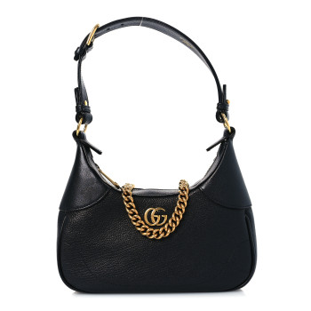 GUCCI Goatskin Small Aphrodite Shoulder Bag Black