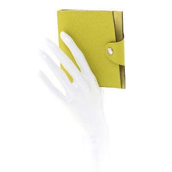 HERMES Togo Ulysse Mini Notebook Cover Soufre