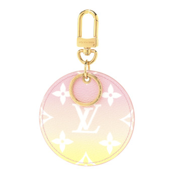LOUIS VUITTON Monogram By The Pool Illustre Bag Charm Key Holder Light Pink