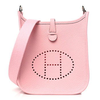 HERMES Taurillon Clemence Evelyne TPM Rose Sakura
