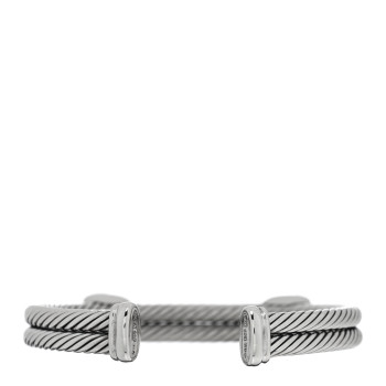 DAVID YURMAN Sterling Silver 18K Yellow Gold Lemon Citrine Double Station Cable Bracelet