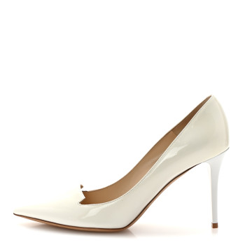 JIMMY CHOO Patent Alia Pumps 37.5 White