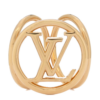 LOUIS VUITTON Louise Scarf Ring Holder Gold