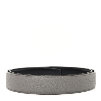HERMES Box Togo 32mm Belt Strap 85 34 Black Etain