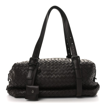 BOTTEGA VENETA Nappa Intrecciato Montaigne Bag Ebano