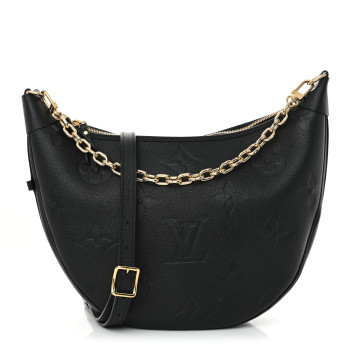 LOUIS VUITTON Empreinte Monogram Giant Loop Hobo Black