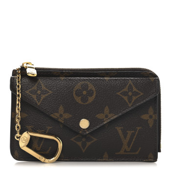 LOUIS VUITTON Monogram Recto Verso Card Holder Black