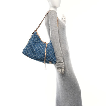 LOUIS VUITTON Monogram Denim CarryAll MM Blue