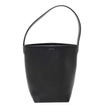 THE ROW Grained Calfskin Small N/S Park Tote Black