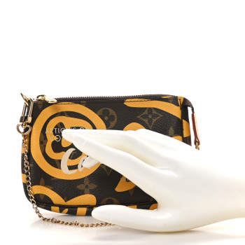 LOUIS VUITTON Monogram Tahitienne Cancun Mini Pochette Accessories