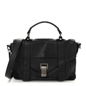 PROENZA SCHOULER Lambskin Tiny PS1 Satchel Black