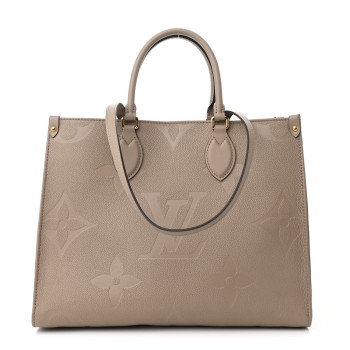LOUIS VUITTON Empreinte Monogram Giant Onthego MM Tourterelle