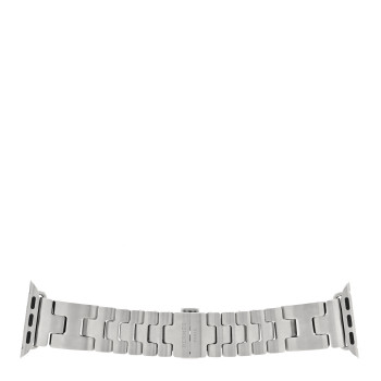 HERMES Stainless Steel 42mm Grand H Apple Watch Single Tour Band Gris