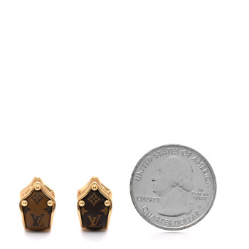 LOUIS VUITTON Reverse Monogram Clip On Earrings