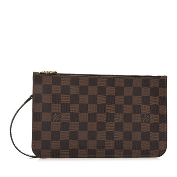 LOUIS VUITTON Damier Ebene Neverfull MM GM Pochette