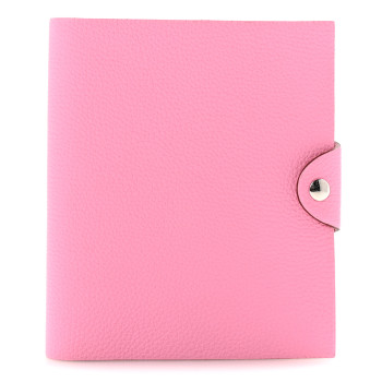 HERMES Togo Ulysse PM Notebook Cover 5P Pink