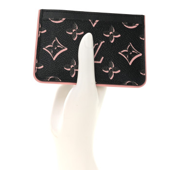 LOUIS VUITTON Monogram Fall for You LV Side-Up Card Holder Black