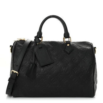 LOUIS VUITTON Empreinte Monogram Speedy Soft 30 Black
