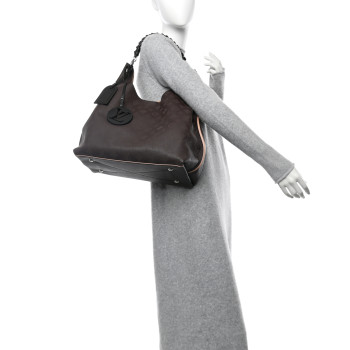 LOUIS VUITTON Mahina Carmel Hobo Chocolate