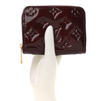 LOUIS VUITTON Vernis Zippy Coin Purse Rouge Fauviste