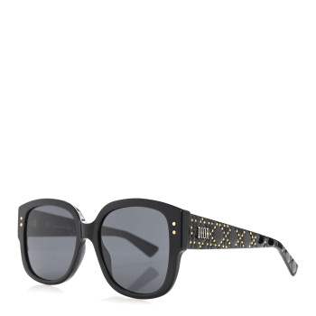 CHRISTIAN DIOR Acetate Cannage Lady Dior Studs 5 Sunglasses Black CHRISTIAN DIOR Acetate Cannage Lady Dior Studs 5 Sunglasses Black