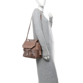 CHRISTIAN DIOR Canvas Embroidered Mesh Diorcamp Messenger Bois de Rose