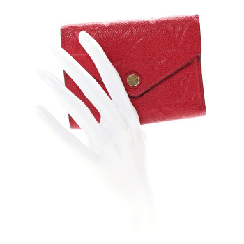 LOUIS VUITTON Empreinte Victorine Wallet Scarlet
