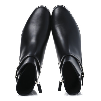 FENDI Vitello O'Lock Mens Ankle Boots 10 Black