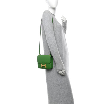 HERMES Epsom Constance 18 Vert Yucca