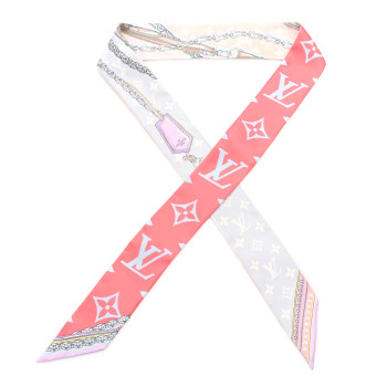 LOUIS VUITTON Silk Ultimate Monogram BB Bandeau Rose Clair