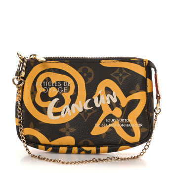 LOUIS VUITTON Monogram Tahitienne Cancun Mini Pochette Accessories