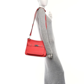HERMES Taurillon Clemence Jypsiere 31 Rose Jaipur