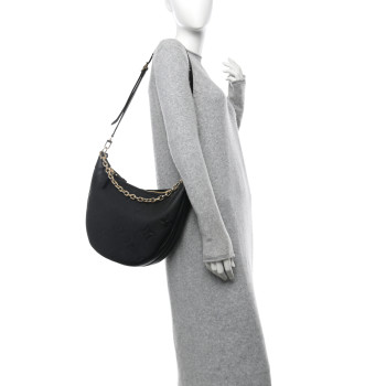 LOUIS VUITTON Empreinte Monogram Giant Loop Hobo Black