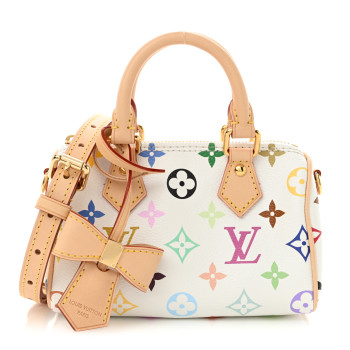LOUIS VUITTON LV X TM Monogram Multicolor Nano Speedy White LOUIS VUITTON LV X TM Monogram Multicolor Nano Speedy White
