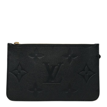 LOUIS VUITTON Empreinte Monogram Giant Neverfull MM Pochette Black