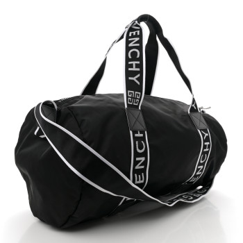 GIVENCHY Nylon Logo Gym Duffle Black