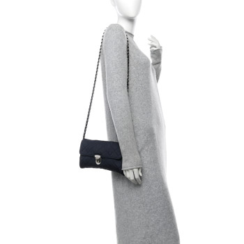 PRADA Nylon Tessuto Impuntu Quilted Flap Crossbody Baltico