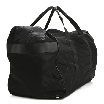 PRADA Tessuto Nylon Saffiano Weekender Black