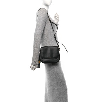 MARC JACOBS Calfskin Mini Rider Crossbody Black