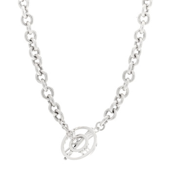 TIFFANY Sterling Silver Atlas Toggle Chain Necklace