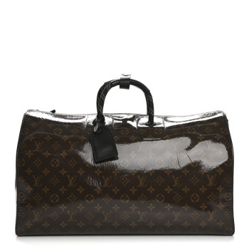 LOUIS VUITTON Monogram Glaze Keepall Bandouliere 50