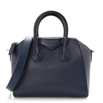 GIVENCHY Sugar Goatskin Mini Antigona Navy