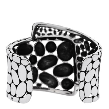 JOHN HARDY Sterling Silver Kali Pebble Overlap Cuff Bracelet