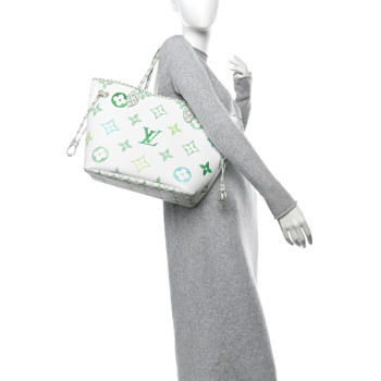 LOUIS VUITTON Monogram Giant By The Pool 2.0 Neverfull MM Jade