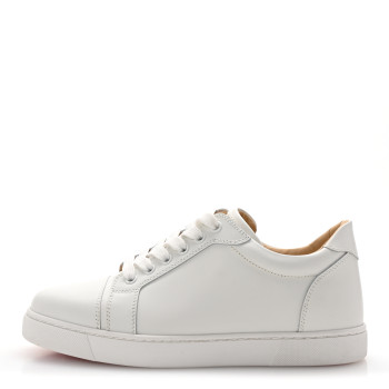 CHRISTIAN LOUBOUTIN Calfskin Vieira Flat Sneakers 38.5 White