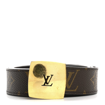 LOUIS VUITTON Monogram LV Cut Reversible Belt 90 36