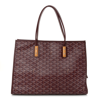 GOYARD Goyardine Marquises Tote Burgundy